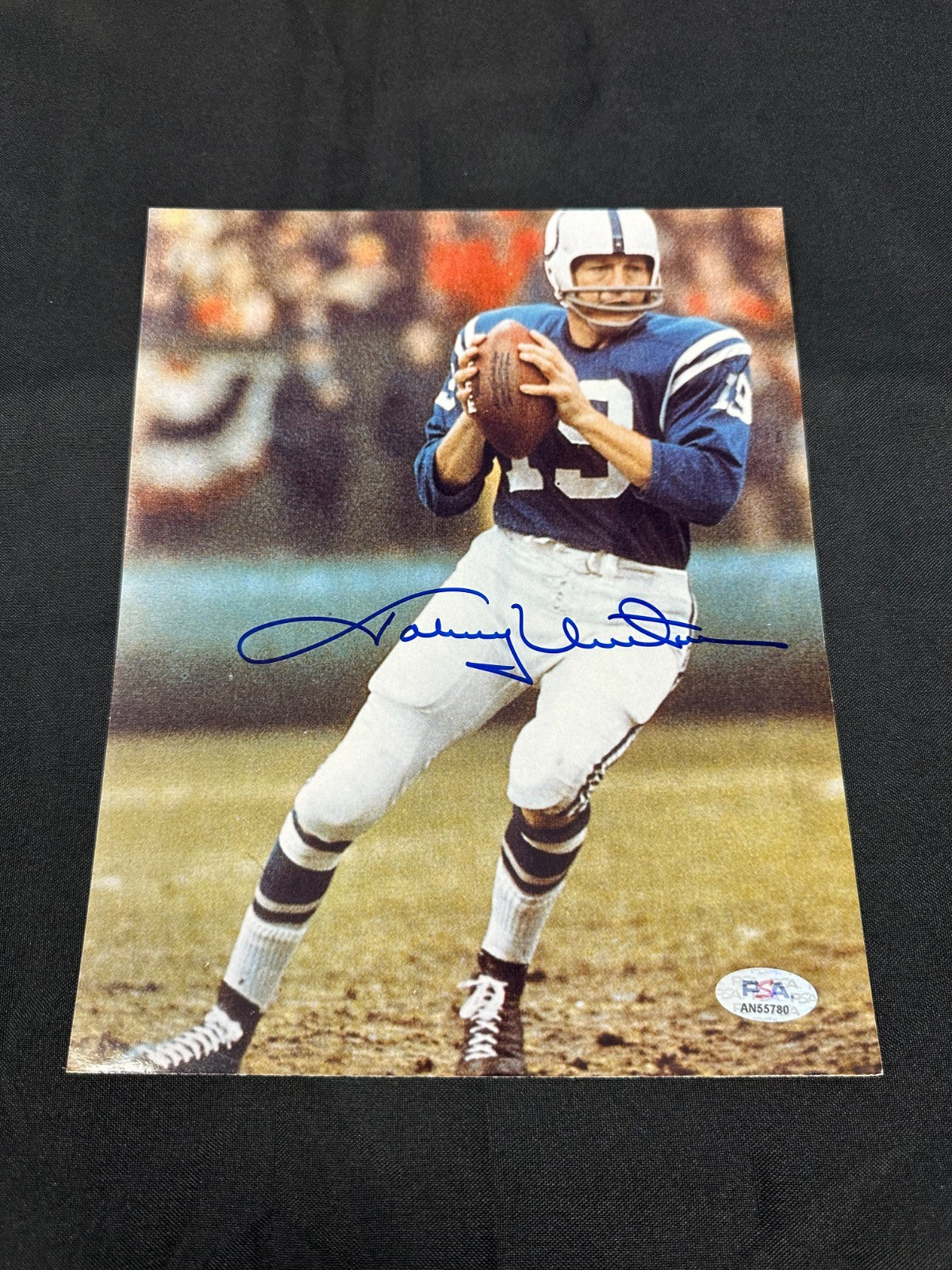 Johnny Unitas Signed Autographed Baltimore Colts 8x10 Photo Picture PSA DNA COA