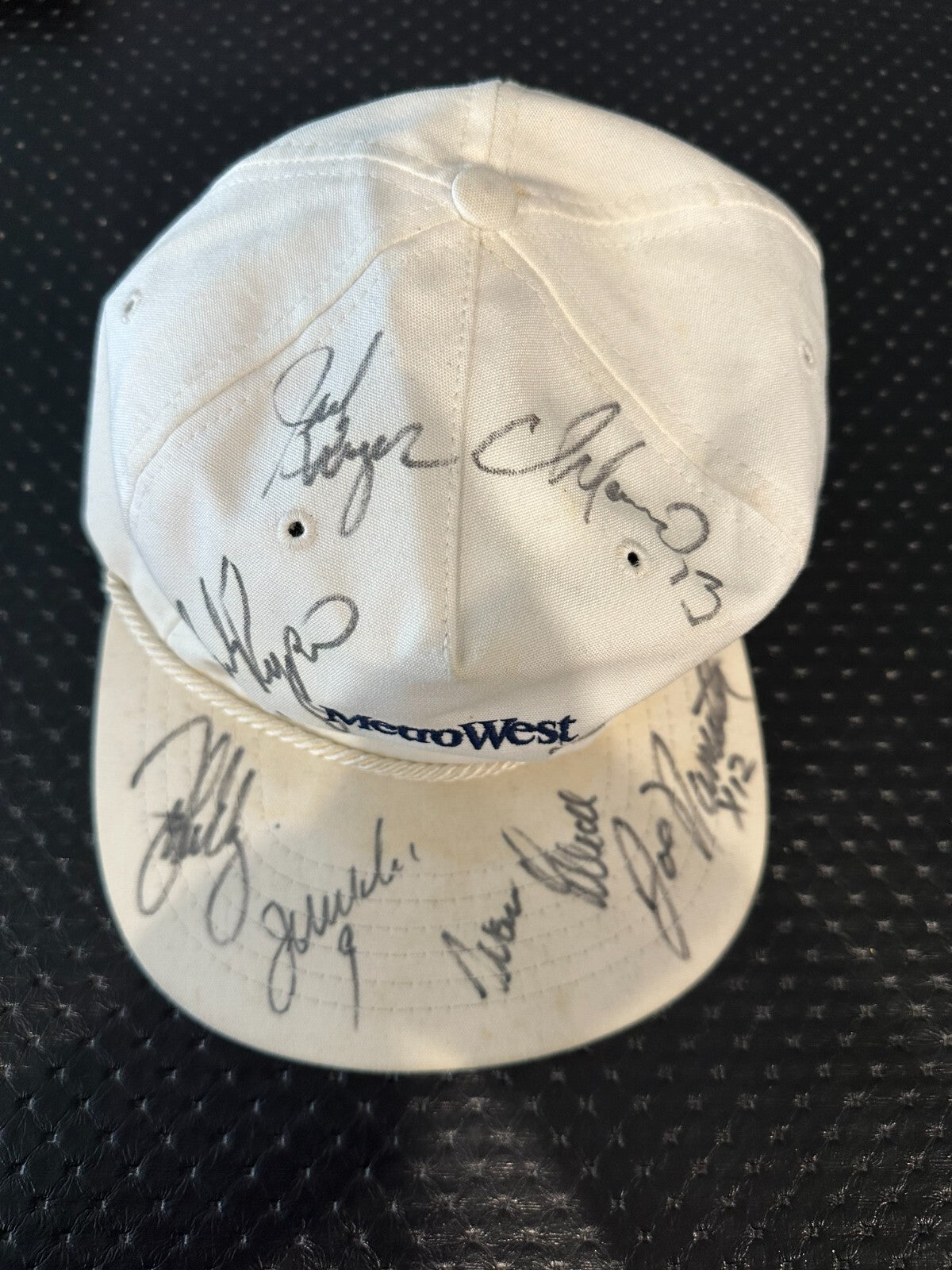 Vintage Sports Greats Signed MetroWest Baseball Cap Hat Elway Namath Marino JSA