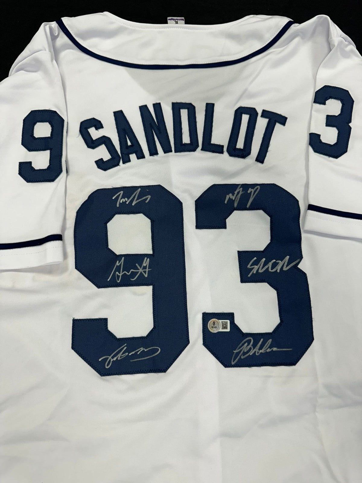 The Sandlot Signed Autographed The Cast Sandlot Official Jersey BECKETT COA