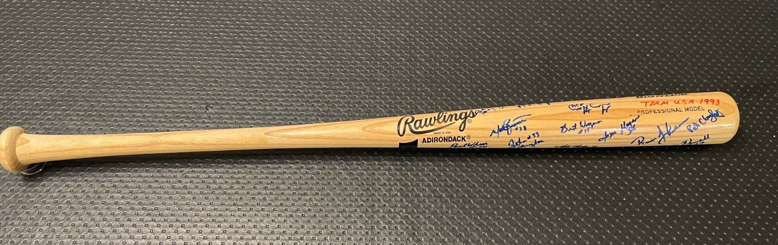 1993 Team USA Baseball Olympics Signed Autographed Baseball Bat A-Rod JSA LOA