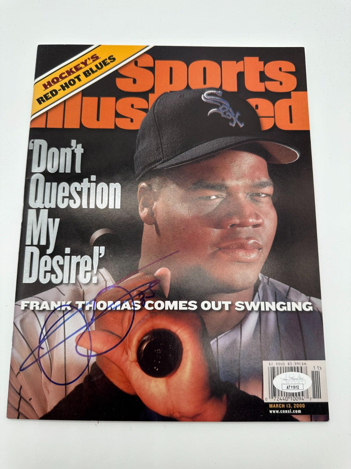 Frank Thomas White Sox Signed 2000 Sports Illustrated Auto JSA COA Newsstand