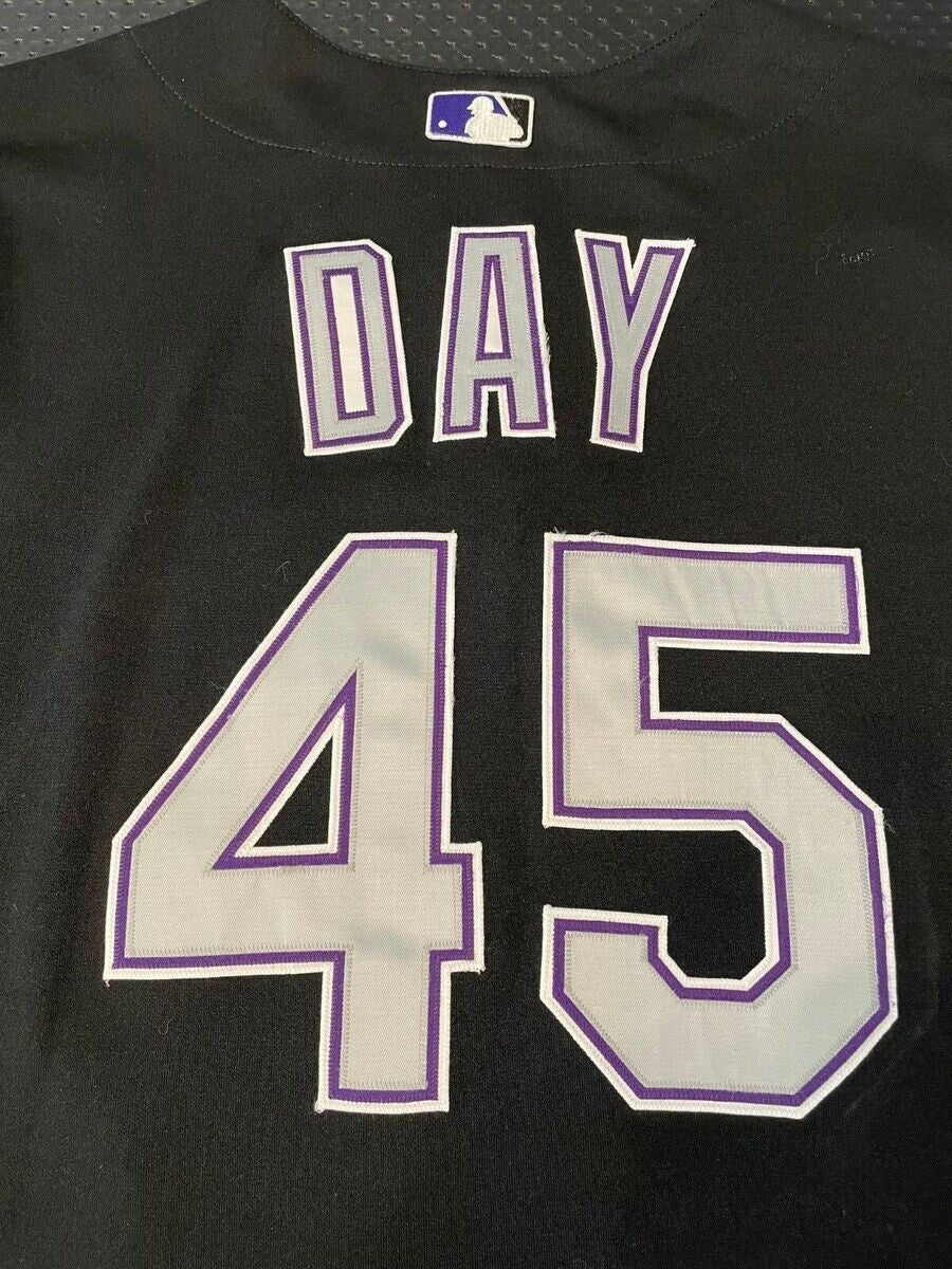 Zach Day 2005 Game Used Colorado Rockies Home Jersey Oct 19, 2005 MLB Hologram