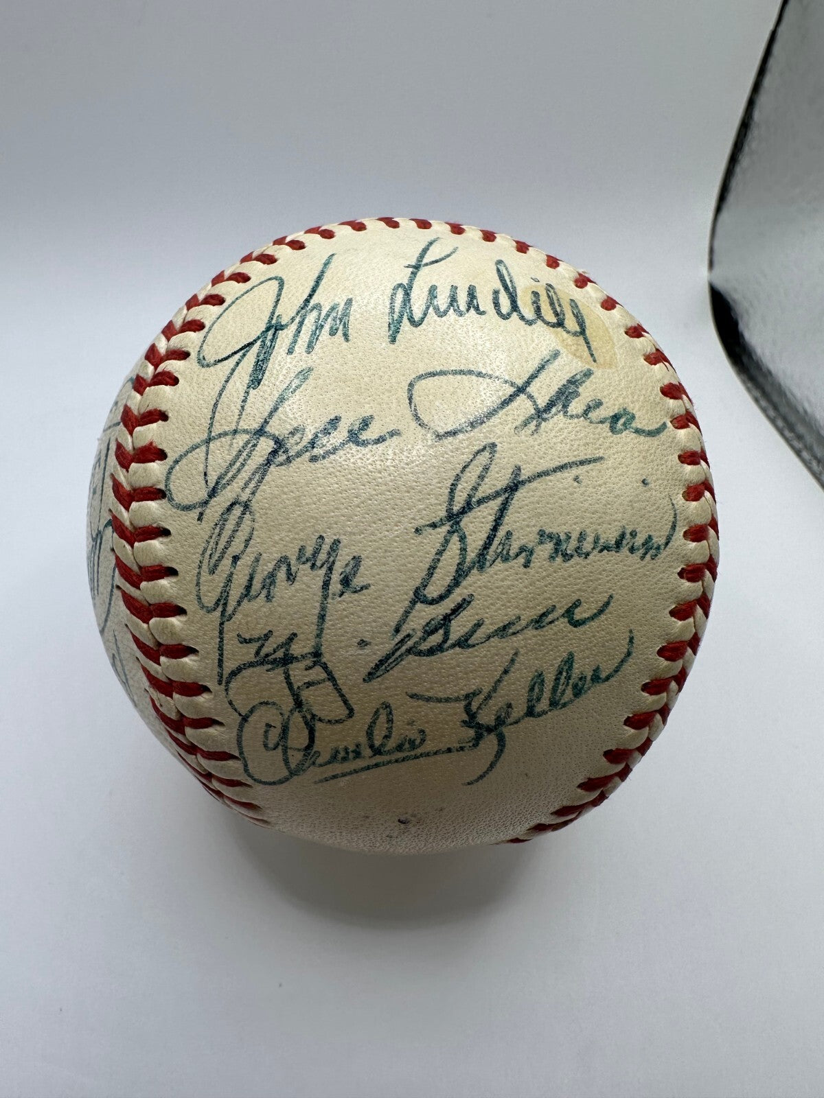 1947 New York Yankees Team Signed Baseball 16 Sigs DiMaggio Rizzuto JSA LOA