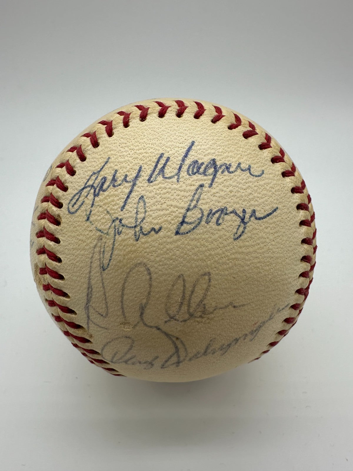 Vintage 1960s Philadelphia Phillies Team Signed Baseball Gene Mauch