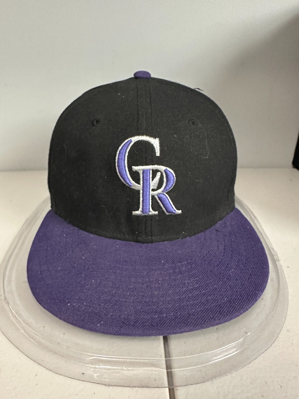 2010 Colorado Rockies Game Used Road Baseball Cap Hat