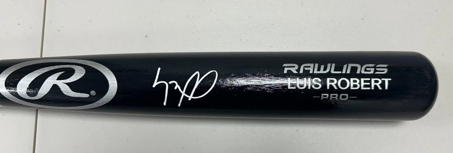 Luis Robert Signed Autographed Rawlings Pro Bat Beckett COA