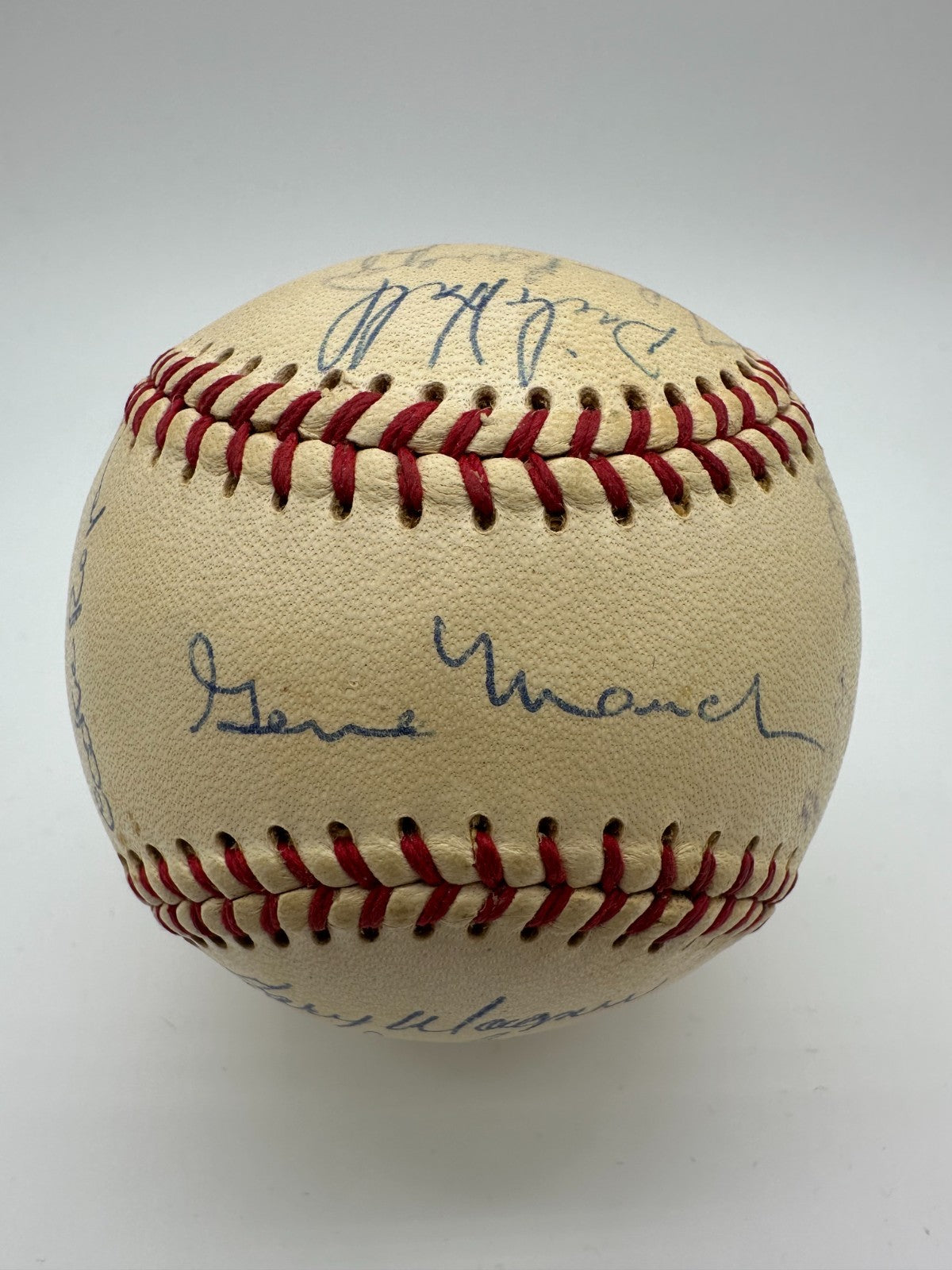 Vintage 1960s Philadelphia Phillies Team Signed Baseball Gene Mauch