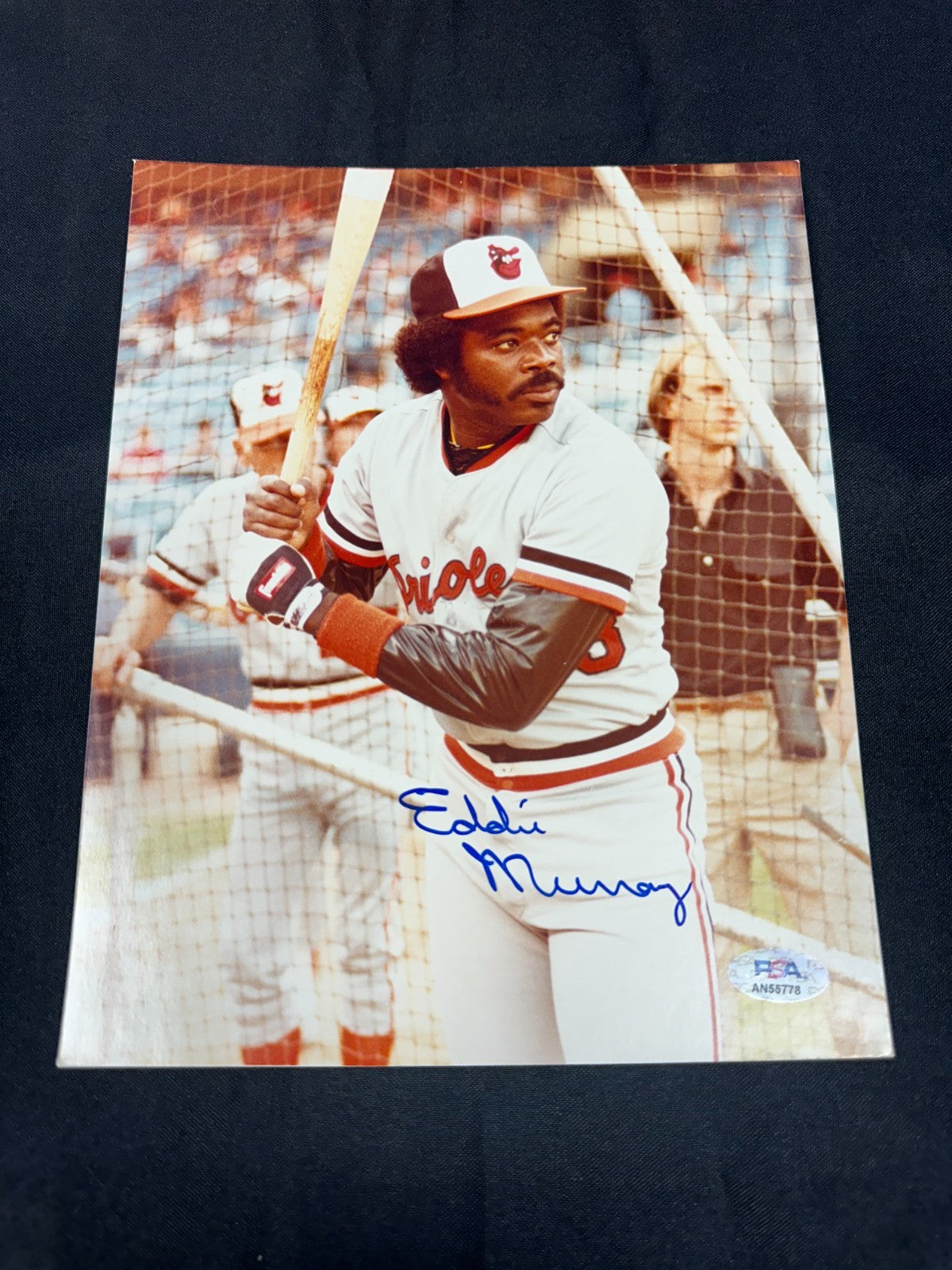 Eddie Murray Signed Autographed Baltimore Orioles Vintage 8x10 Photo Picture PSA