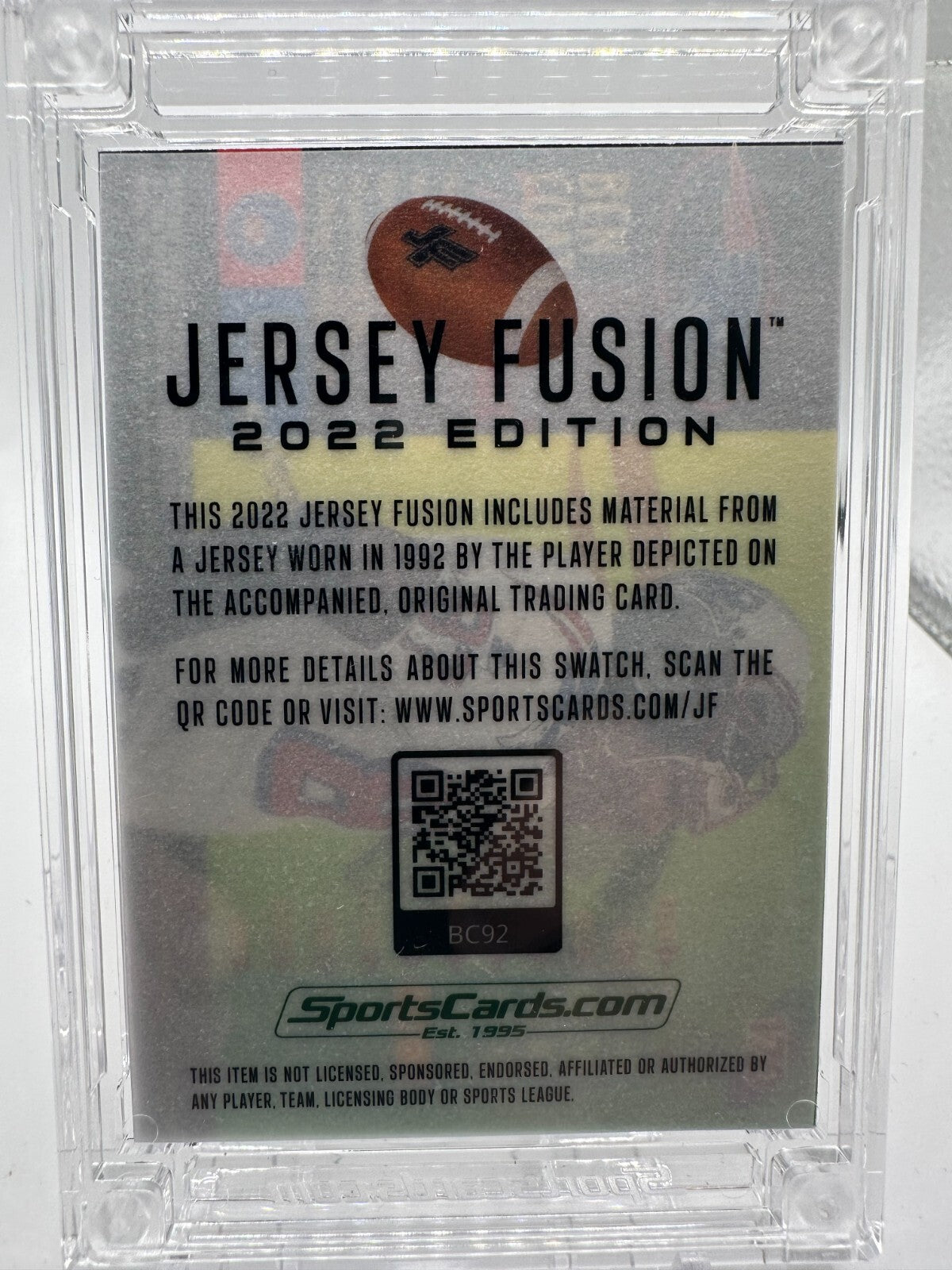 2022 Jersey Fusion Ben Coates Game Worn Jersey Patch Numbered #23/25 Patriots