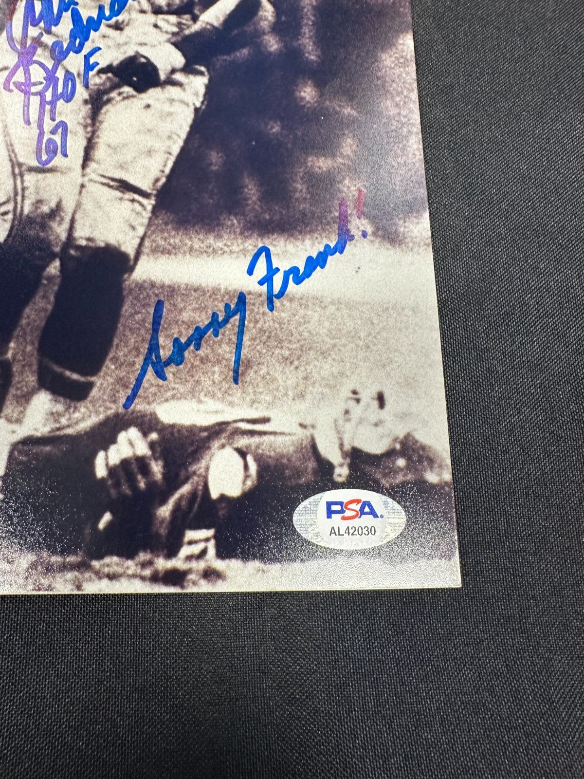 Chuck Bednarik Philadelphia Eagles Signed Autographed Inscribed 8x10 Photo PSA