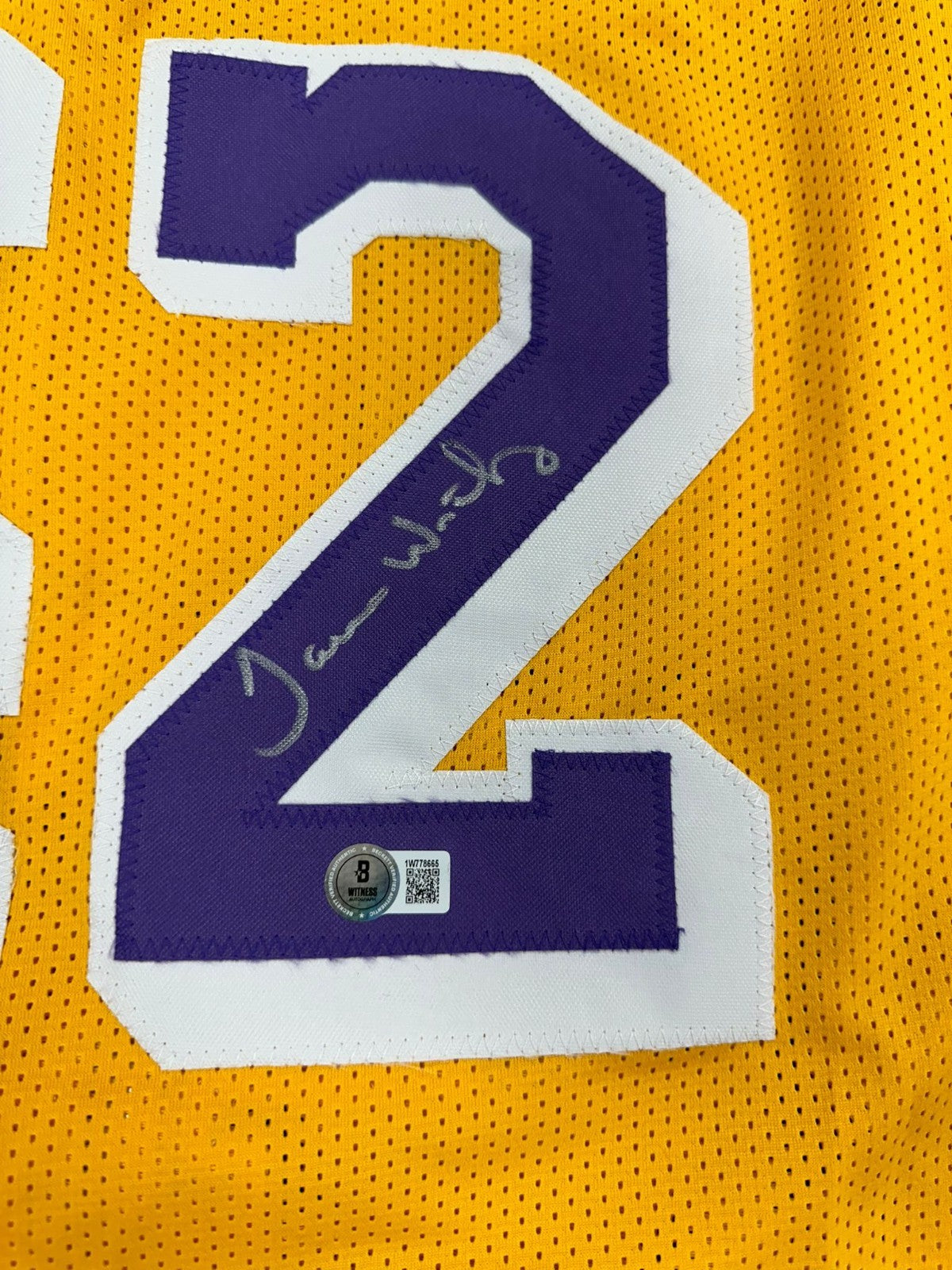 James Worthy Signed Los Angeles Lakers Jersey Size XL Beckett COA Auto
