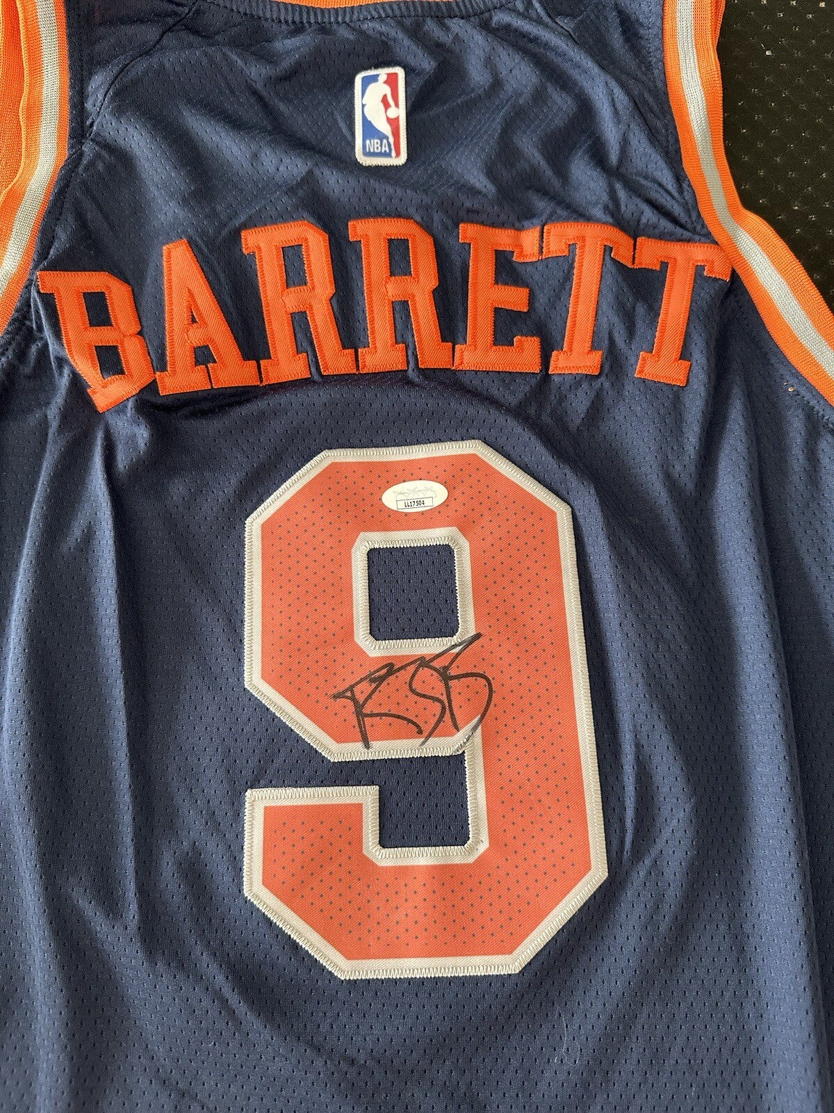RJ Barrett Signed Autographed New York Knicks Jersey AUTO JSA COA Sz 50