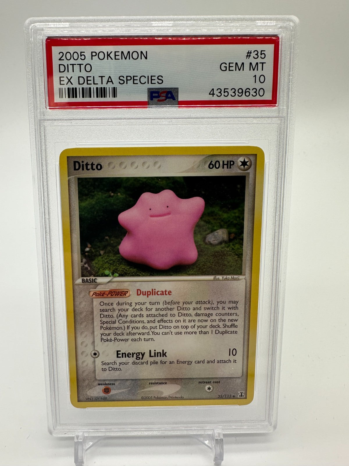 Ditto Pokemon EX Delta Species PSA 10 GEM MT 2005