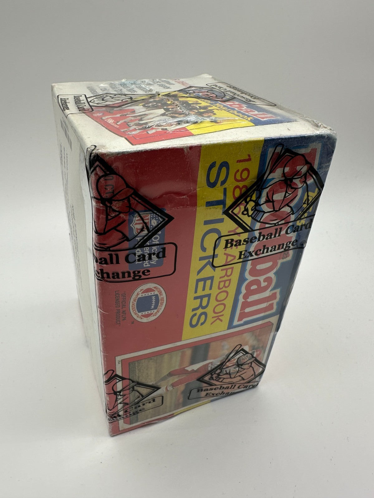 1986 Topps Football Stickers Factory Sealed BBCE Authentic Wrap Box