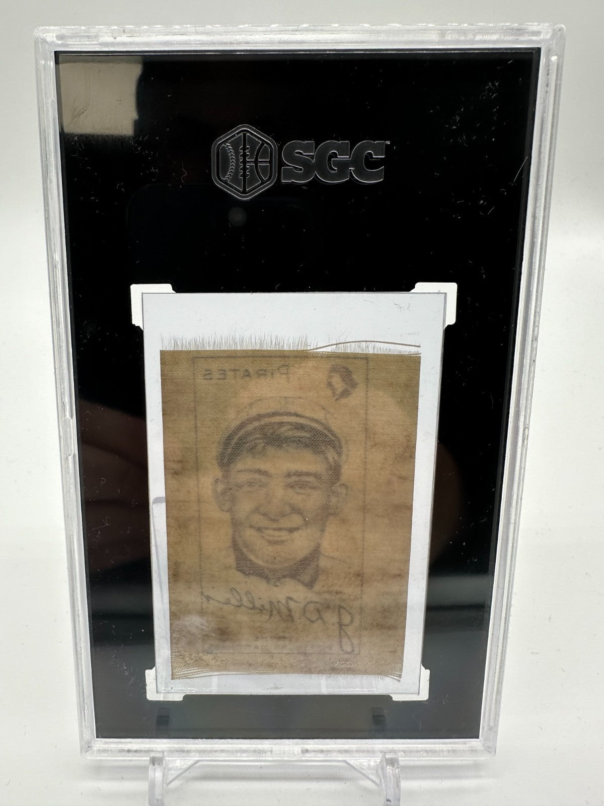 1909 S74 Silks (White) John Dots Miller SGC Authentic (Missing Backing) -Pirates