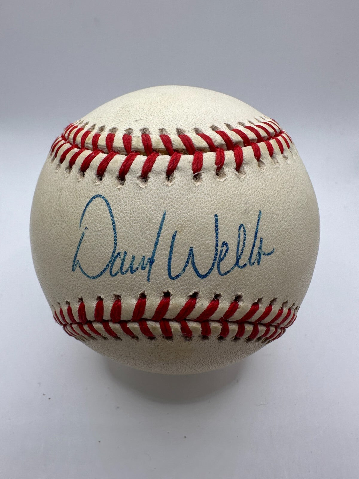 David Wells Signed Autographed 2000 Silver Foil Major League Baseball Rare