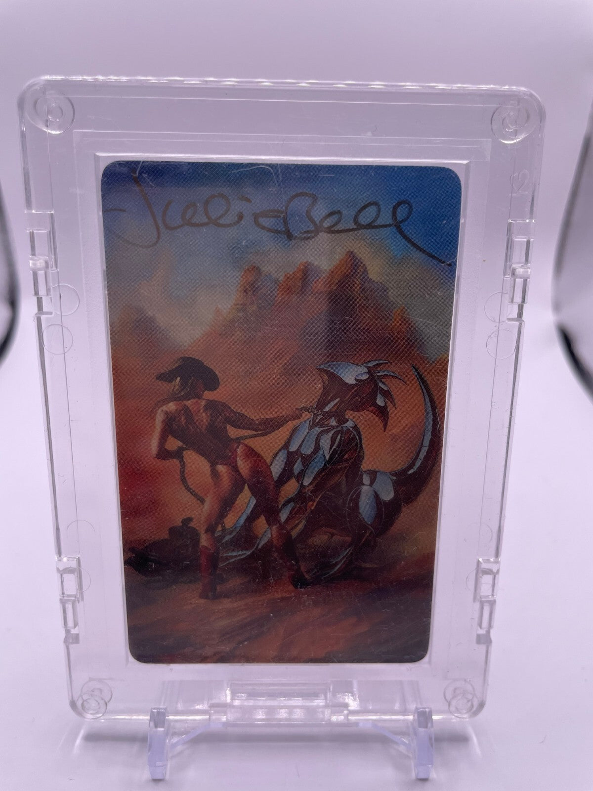 Julie Bell 1994 Global Link Gold Autograph Phone Card Auto