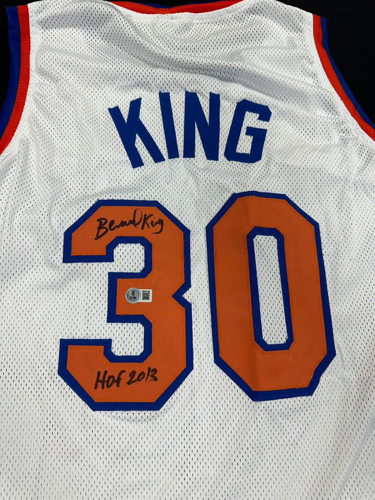 Bernard King Signed New York Knicks Jersey "HOF 2013" Size XL Beckett COA