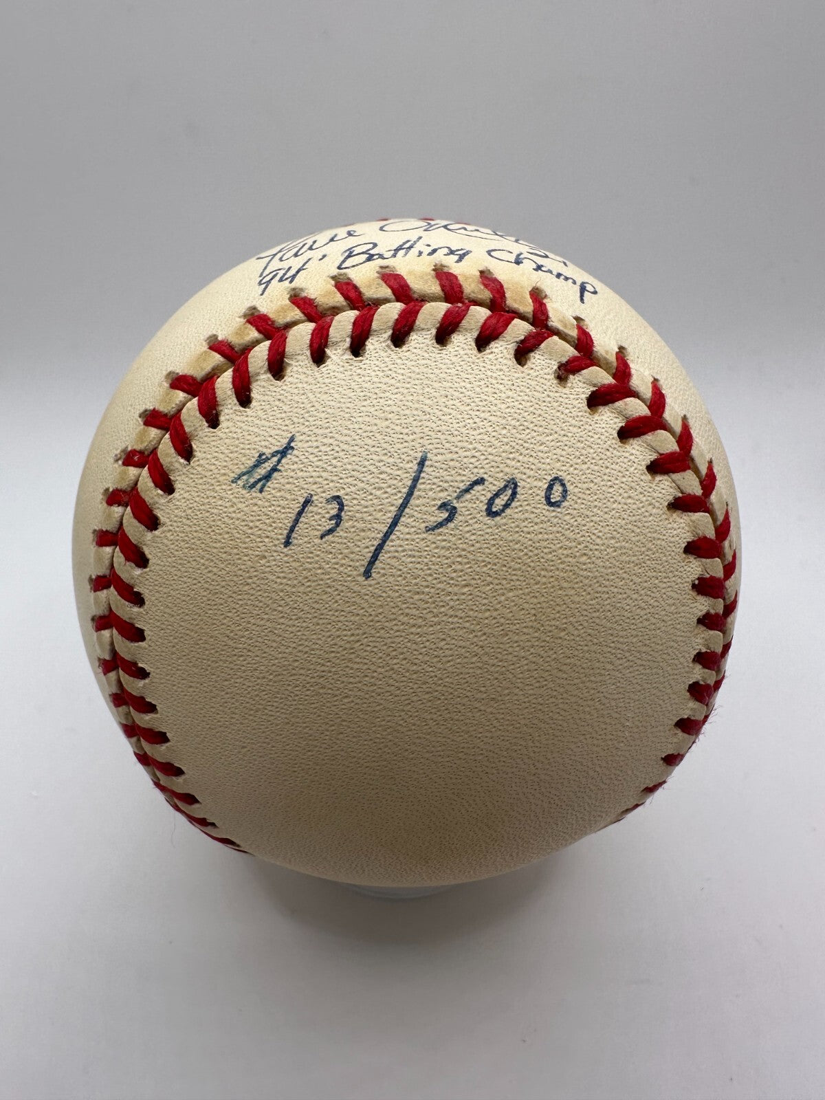 Paul O'Neill Signed Inscribed " 94 Batting Champ" American League Baseball JSA