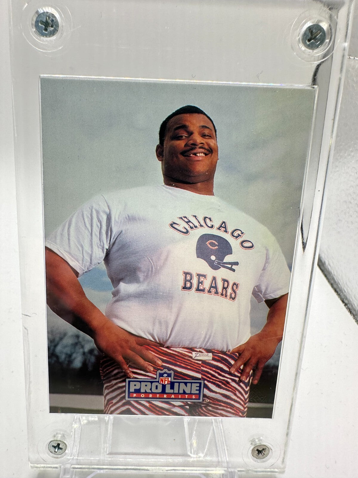 1992 NFL Proline Portraits William Perry Auto Autograph Bears STAMPED CERTIFIED